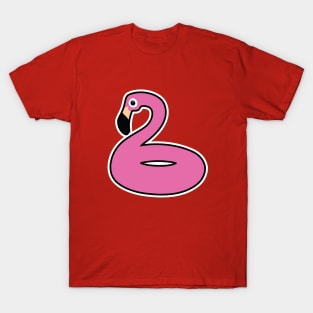 Pink Pool Flamingo - Flaminglet Basics! T-Shirt